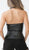 Burgandy Faux Leather Corset Halter